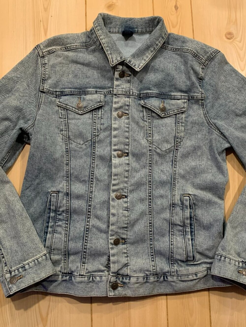 George Grunge Indie Punk Hipster Streetwear Punk Urban Light Denim Jean Jacket L